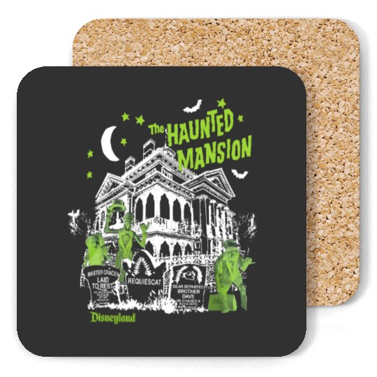 Vintage Haunted Mansion Coasters, The Haunted Mansion Coasters, Disneyland Halloween Coasters