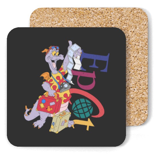 Retro Disney Figment Epcot  Coasters, Figment Epcot Center Coasters
