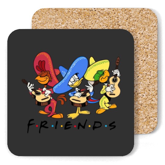 Disney Three Caballeros Mexico Coasters, Donald Duck Jose Carioca Panchito Friends Coasters