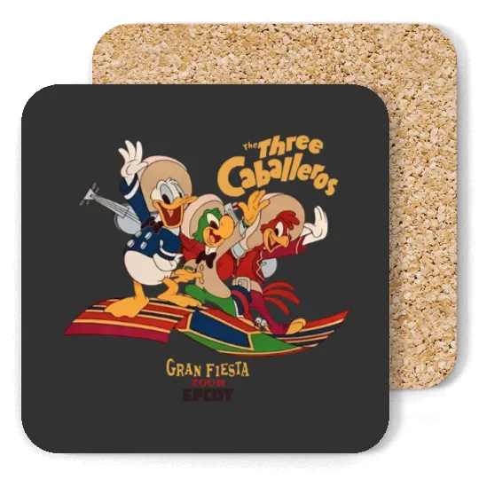 The Three Caballeros Gran Fiesta Tour Coasters, Disney Parks Epcot Donald Duck Coasters