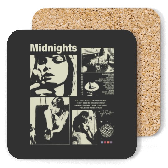 Discover Midnigts Coasters, Swiftiee Tour Coasters, Taylorr The Eras Tour Coasters