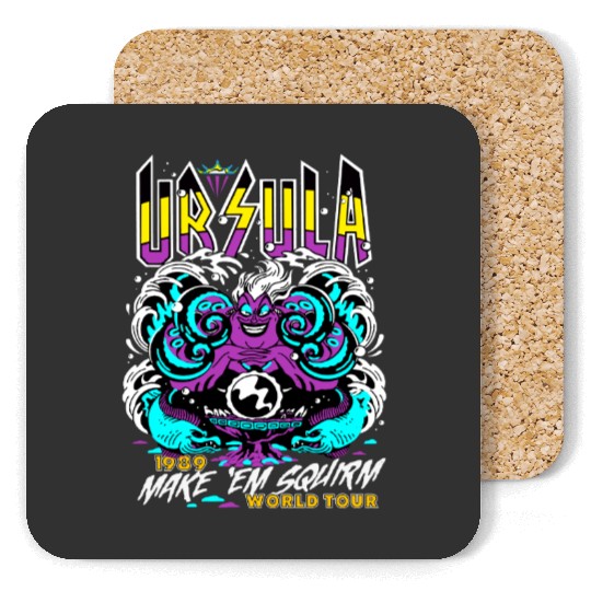 Disney Villains The Little Mermaid Ursula World Tour Band Retro Coasters