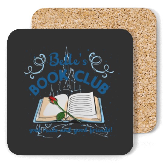 Disney Princess Belle Book Club Coasters, Disney Beauty and The Beast Coasters, Disney Vacation Coasters, Disney Girl Trip, Disney Coasters