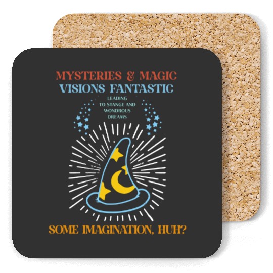 Sorcerer Mickey Hat Disney Coasters, Mysteries Magic Vision Fantastic, Magic Kingdom Park