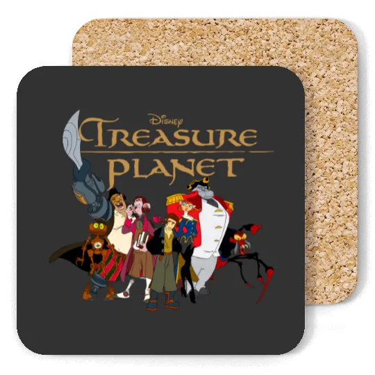 Disney Treasure Planet Logo and Characters Coasters