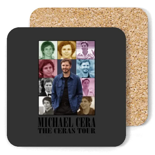Discover Michael Cera Eras Tour Coasters, Michael Cera Fans Gift Coasters