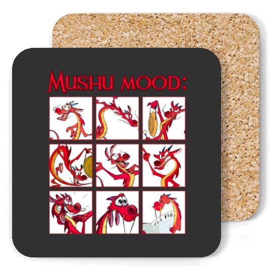 Retro Disney Mulan Mushu Mood  Coasters