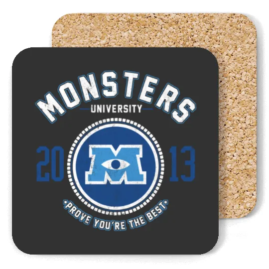 Disney Pixar Monsters University Logo Graphic Coasters