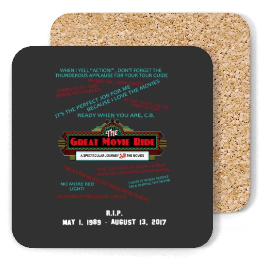 Discover RIP Great Movie Ride Memorial Coasters - Disney - Coasters