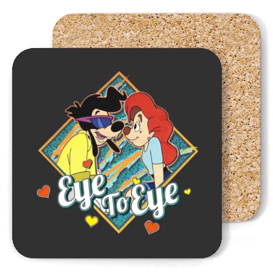 Retro 90s Disney Couples A Goofy Movie Powerline Roxanne Eye To Eye Coasters