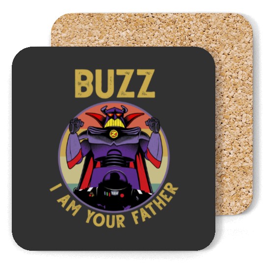 I Am Your Father Buzz Vintage Coasters Buzz Lightyear Coasters, Toy Story Disney, Father's Day Coasters