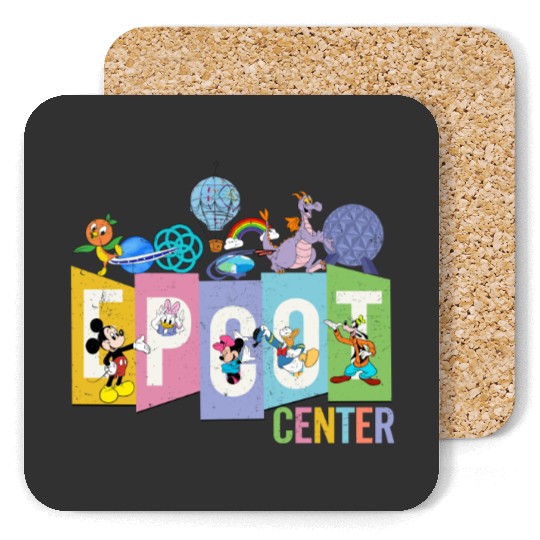 Vintage Disney Epcot Coasters, Retro Disney Epcot Coasters, Epcot 1982 Coasters