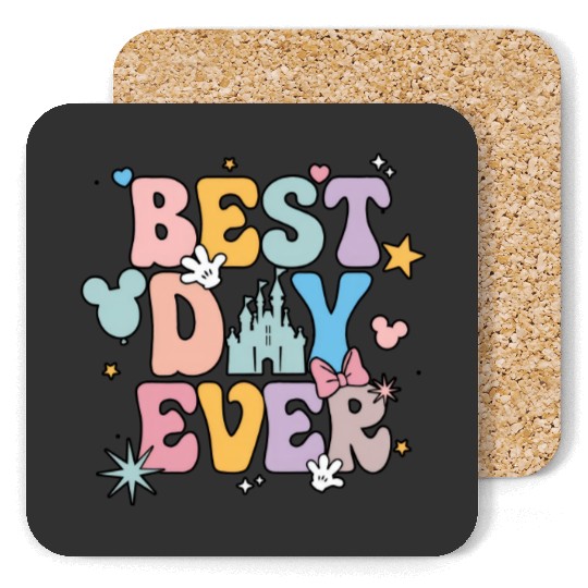 Disney Best Day Ever Coasters, Disneyworld Family Coasters, Disney Vacation Coasters