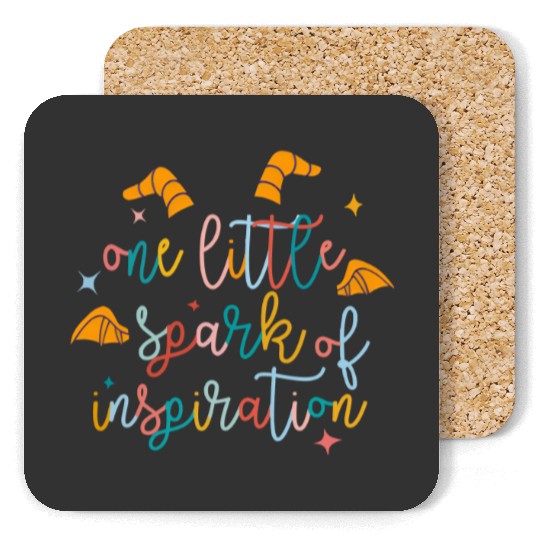 Figment Dragon One Little Spark Coasters, Funny Disney Coasters