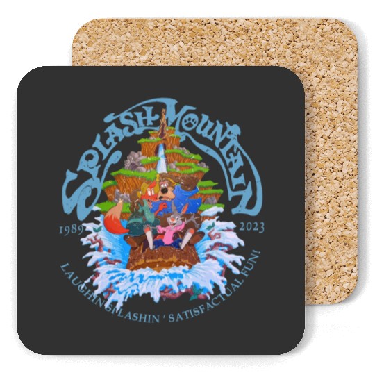 Retro Disneyland Splash Mountain Coasters, Vintage Disney Coasters, Disney Splash Mountain Coasters