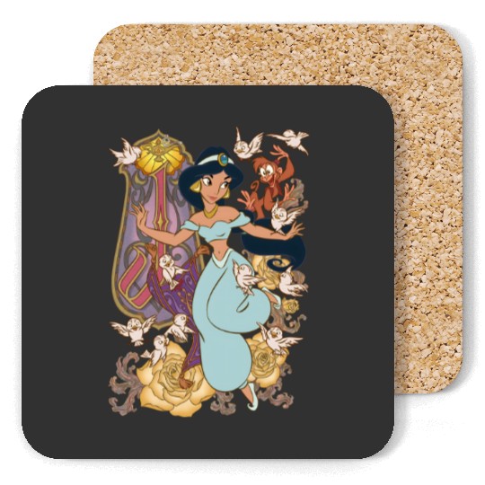 Princess Jasmine Aladdin  Color Coasters, Disney Coasters