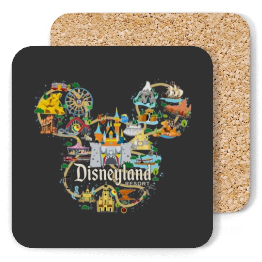 Vintage Disneyland Coasters, Epcot Coasters, Magic Kingdom Coasters, Disney Coasters, Disneyland Est 1955 Coasters