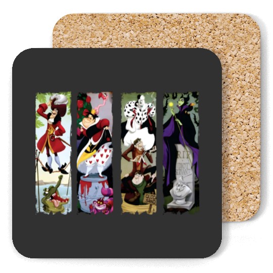 Disney Villains Haunted Mansion Stretching Portraits Coasters