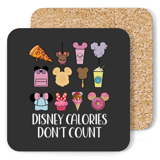 Disney Calories Don't Count Coasters, Disney Coasters, Disney Trip Coasters