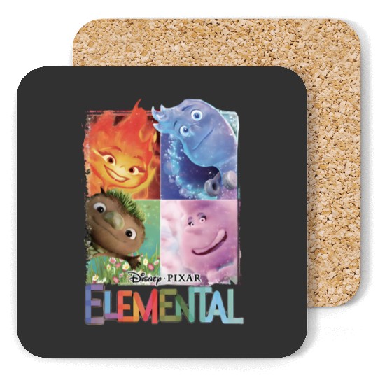 Elemental 2023 Disney Coasters, Disney Pixar Elemental Coasters
