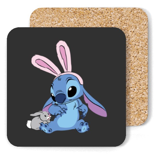Disney Stitch Easter Bunny Easter Coasters