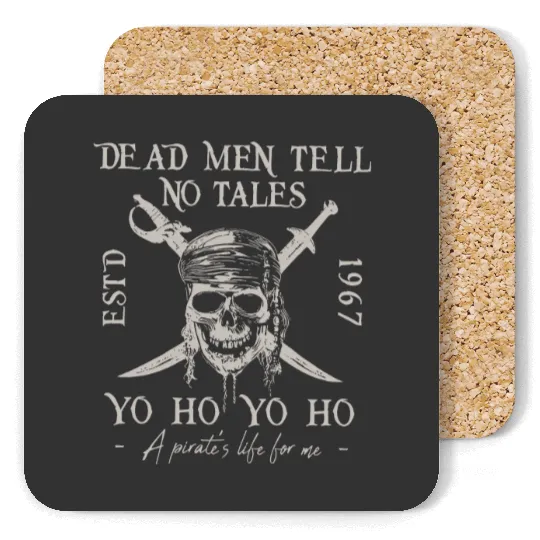 Vintage Dead Men Tell No Tales Coasters, Disney Pirates Coasters