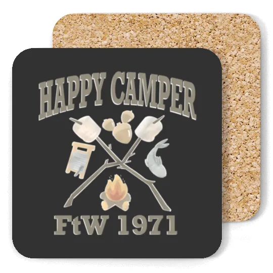 Discover Disney Fort Wilderness Camping Coasters Happy Camper Coasters