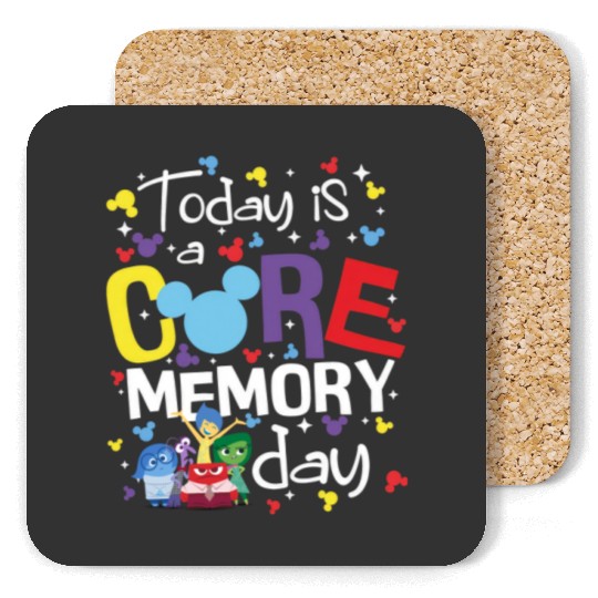 Inside Out Coasters, Today Is Core Memory Day Coasters, Joy Coasters, Disney Coasters