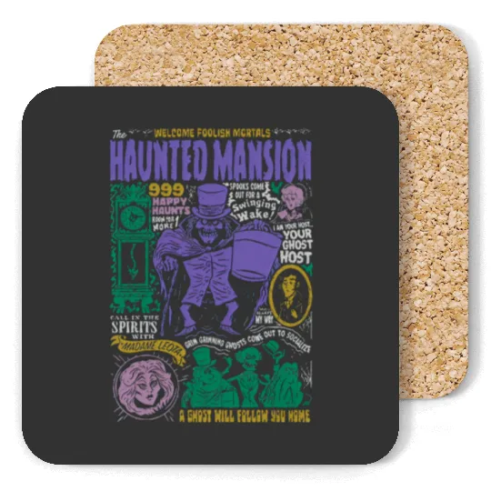 Vintage Disney The Haunted Mansion  Coasters, The Haunted Mansion