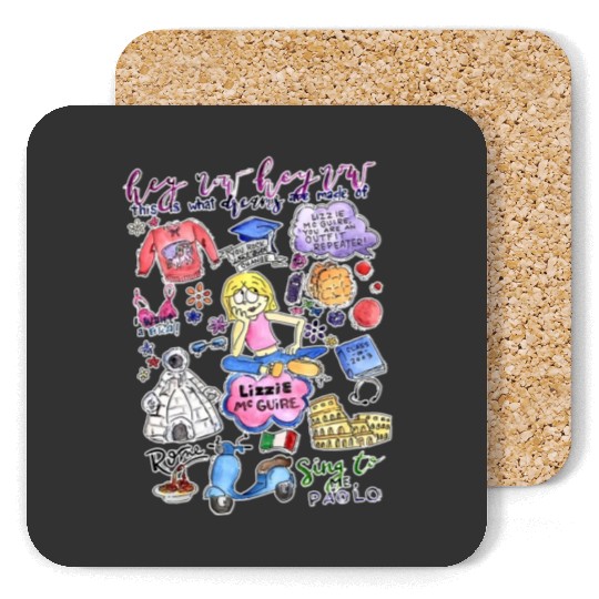 Disney Cute Lizzie McGuire Coasters,  Coasters, This Is What Dreams Are Made