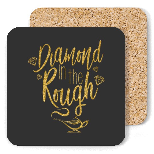 Diamond in the rough Coasters, Disney Coasters for women, Aladdin Coasters, Jasmine Coasters