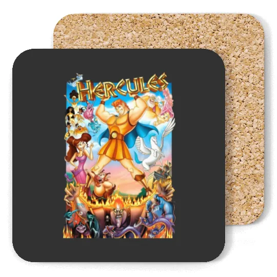 Disney Hercules 1997 Vintage  Coasters, Hercules 1997 Characters Coasters