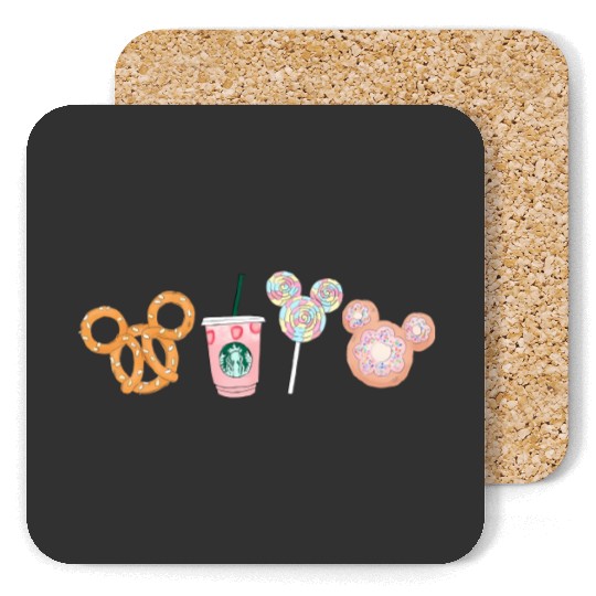 Here For The Snacks Disney Snack Coasters
