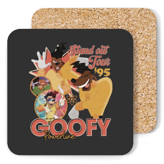 Vintage Goofy Powerline Coasters, Disneyworld Coasters, Disneyland Coasters