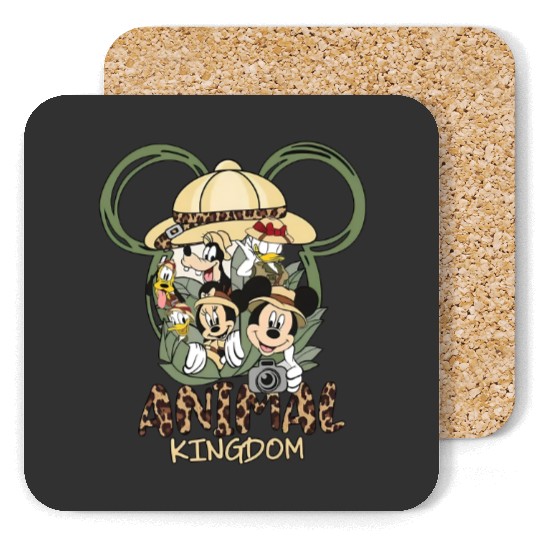 Disney Park Mickey Mouse And Friends Animal Kingdom Safari Coasters, Magic Kingdom Trip Unisex Coasters