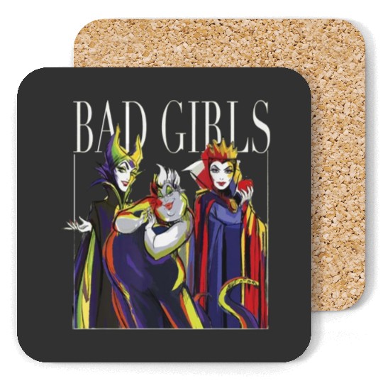 Disney Villains Bad Girls Group Ursula Maleficent Evil Queen Coasters