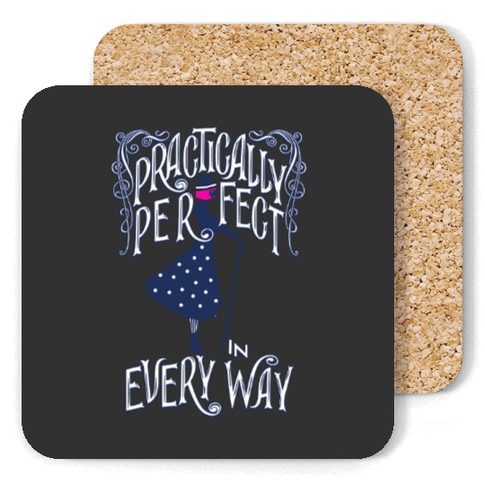 Disney Mary Poppins Practically Perfect Coasters, WDW Magic Kingdom Coasters