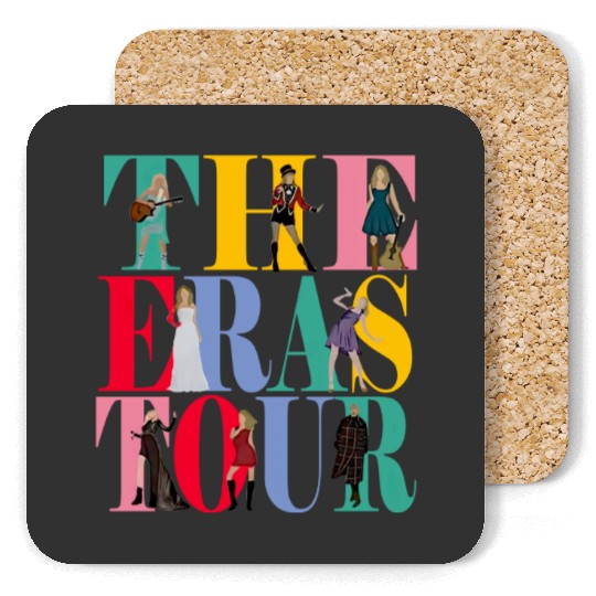 Discover Vintage Taylor The Eras Tour Coasters, Tour 2023 Coasters, Taylor version Coasters