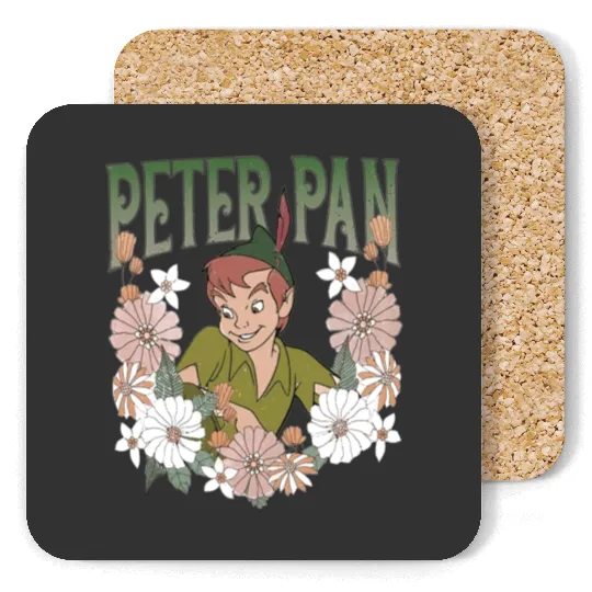 Disney Peter Pan Characters Coasters, Vintage Disney Peter Pan Coasters