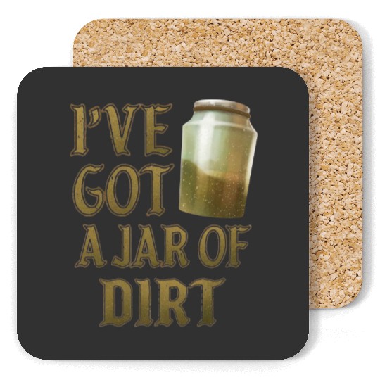 Disney Pirates of the Caribbean I've Got A Jar Of Dirt Coasters, Magic Kingdom Trip Coasters Family Birthday Gift