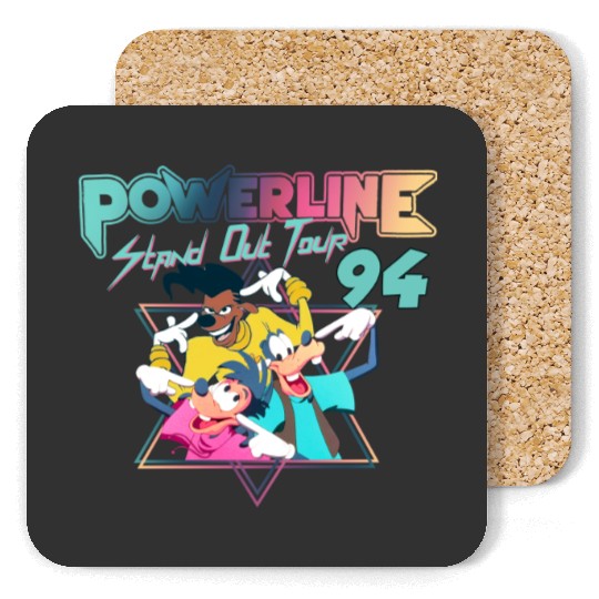 Disney A Goofy Movie Powerline World Tour 95 Retro 80s Coasters