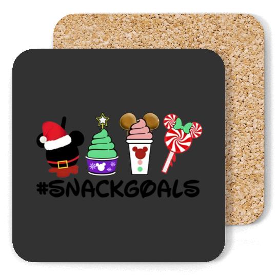 Snack Goals Disney Christmas Snacks Coasters