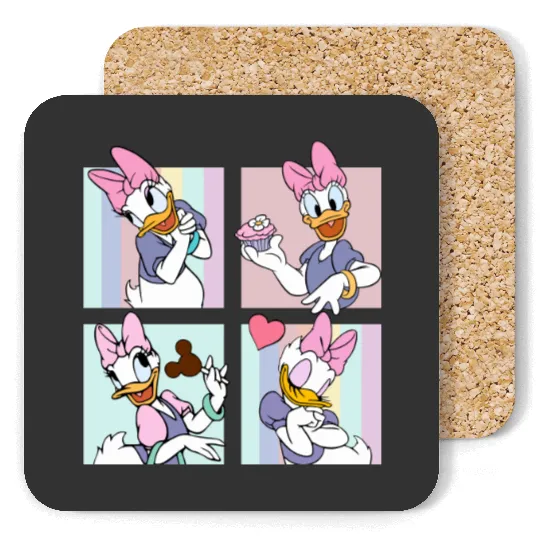 Disney Daisy Duck  Coasters, Disney Girls Coasters, Disney Aesthetic Coasters, Disneyworld Coasters, Disneyland Coasters