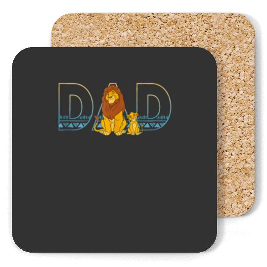 Disney The Lion King Simba and Mufasa Dad Coasters
