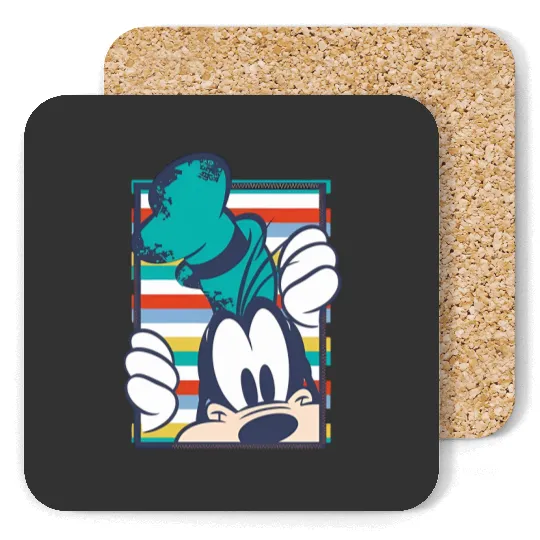 Goofy Coasters, Retro Goofy Coasters, Cute Goofy Coasters, Goofy Face Coasters, Disney Goofy Coasters, Retro Disney Coasters