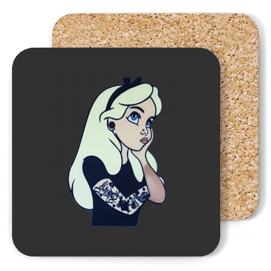 Alice punk Coasters,Inappropriate Disneyworld Coasters
