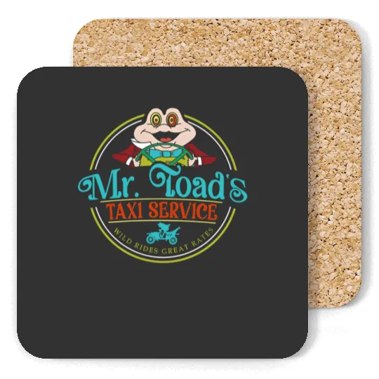 Disney Vintage Mr. Toad's Taxi Service Great Rates Coasters