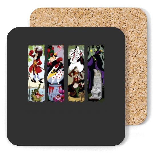 Disney Villains Haunted Mansion Stretching Portraits Coasters