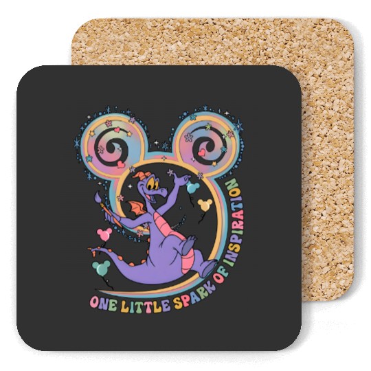 One Little Spark Of Inspiration  Coasters, Disney Figment Dragon Coasters