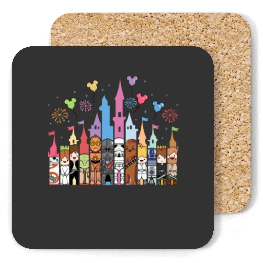 Star Wars Castle Coasters, Star Wars Balloon Coasters, Disney Star Wars Coasters
